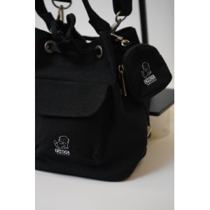 CHIOS CLUB - Chios3951 Small Logo Canvas Bucket / BLACK 